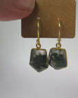 Moss Agate - Single Drop Earring