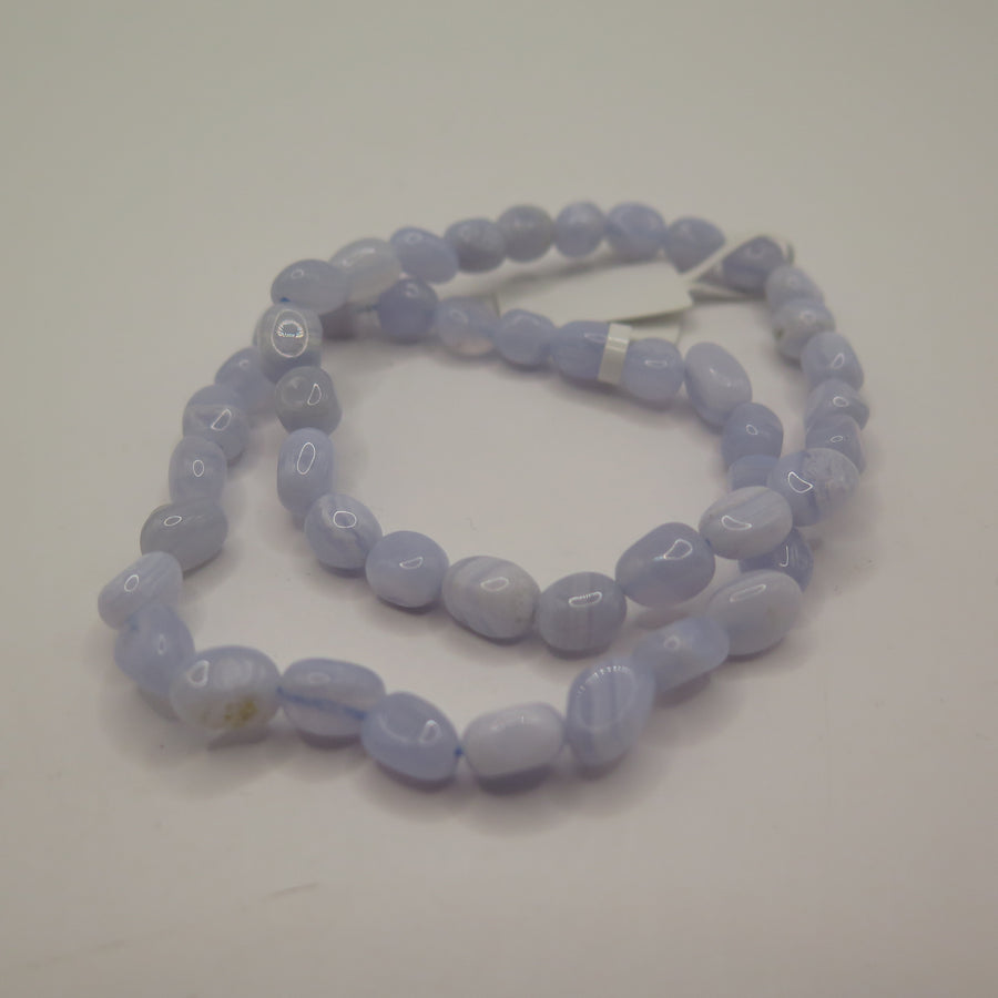 Blue Lace Agate Nugget Bracelet - 6-8mm