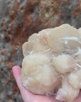 Video shows a specimen piece of Stilbite/Zeolite. 