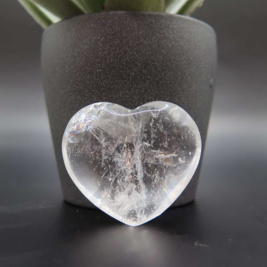 Clear Quartz Heart- A Grade