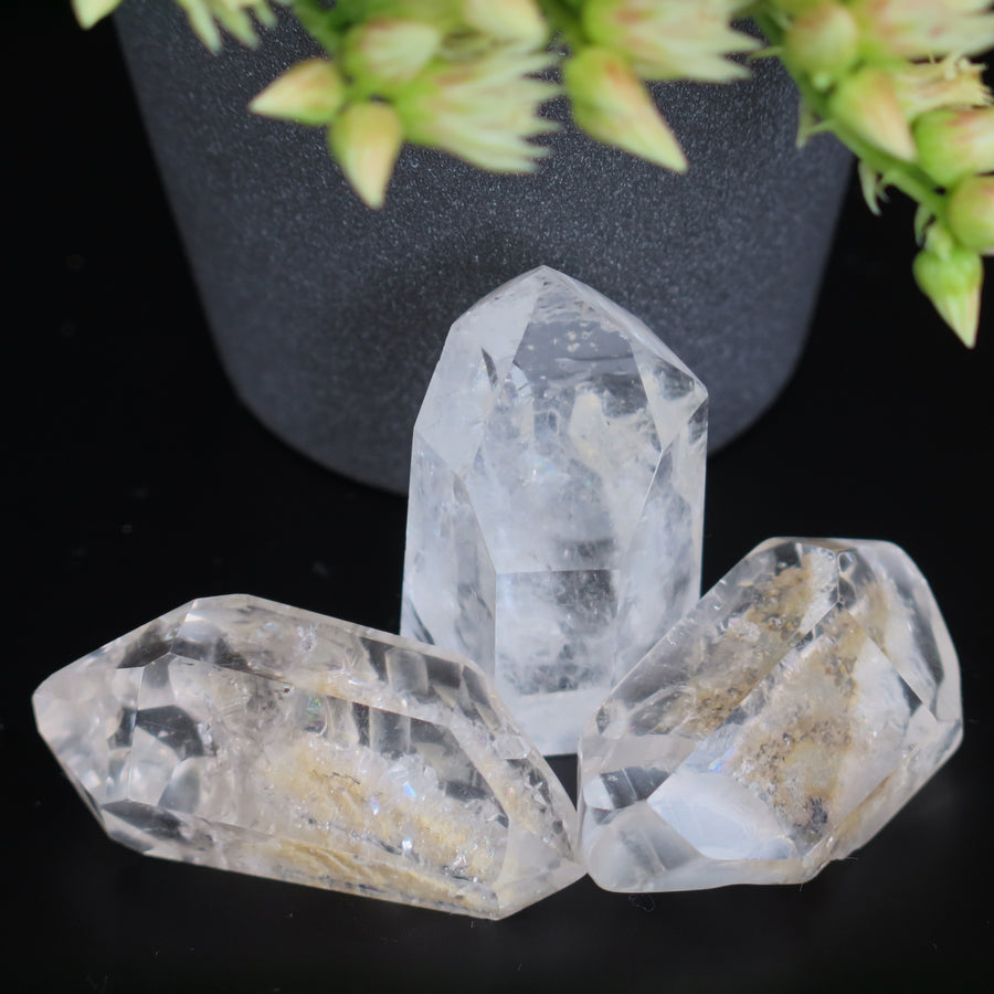 Clear Quartz Double Terminator Point- Polished