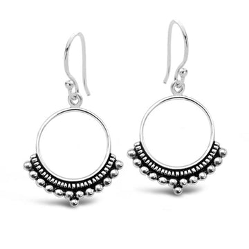 Sterling Silver Bohemian Collection Earring - 40mm Drop