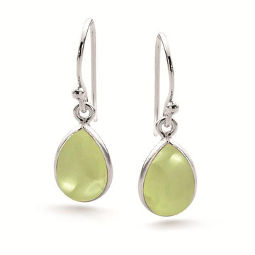 Prehnite Teardrop Earring