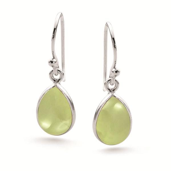 Prehnite Teardrop Earring