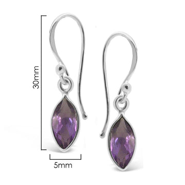 Amethyst Marquise Earring