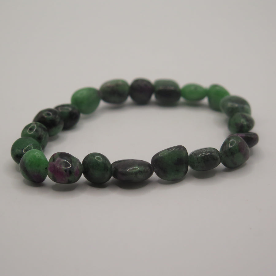 Ruby in Zoisite Nugget Bracelet - 8-10mm